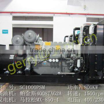 800KW backup diesel generators open frame