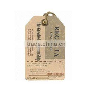 Fast delivery cardboard hang tag printing