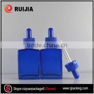 Wholesales Cosmetic Use Childproof Cap Clear Colorful Frosted Rectanglar Glass E-liquid Bottle 30ml Free Samples photo-5