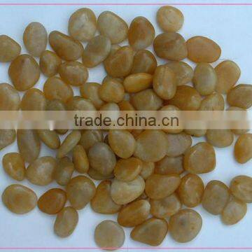 popular natural yellow china pebble stone