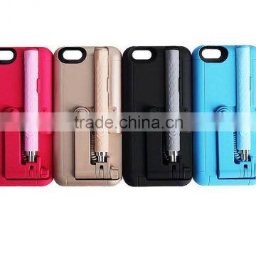 2016 New Design Selfie Stick Mobile Back Cover with Monopod for iPhone 6s