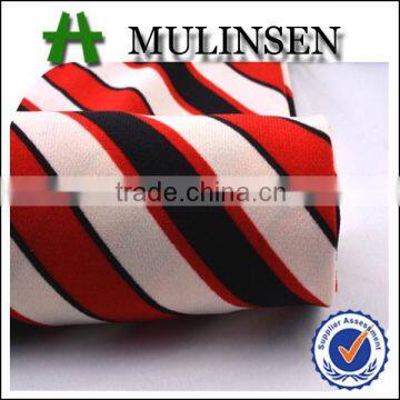 Shaoxing Knitted Dress Making Material Poly Spandex 1000T Ity Jersey Stripe Fabric photo-5