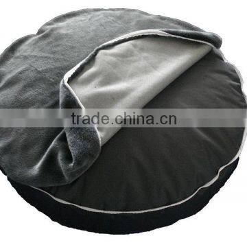 Washable Faux Fur Round Dog Bed With Inner Bag