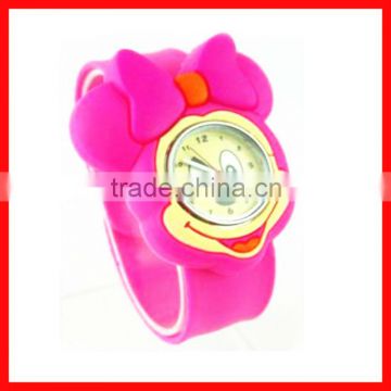 Lovely silicone slap cheap custom watches made in china