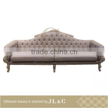 AS02-02 two seat sofa with solid wood in living room from JL&C Luxury Home Furniture latest designs 2016 (China supplier)