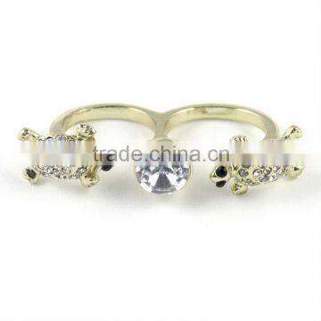 2012 Fashionable Silver Jewelry Double Tortoise Ring (JW-7061)