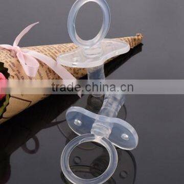 100% Silicone Transparent Baby Pacifier Funny Pacifier BPA Free Baby Pacifier Silicone Soother photo-2