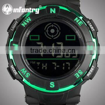 INFANTRY Japanese Quartz Green Digital 2015 New Wholesale Watch