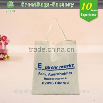 Promotional Logo Standard Size Cotton Tote Bag