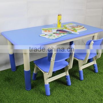 4seats table school stackable table children table with plastic legs