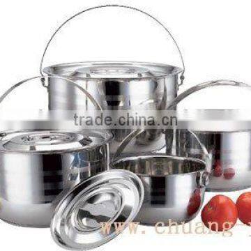 Handle stainless steel stock pot