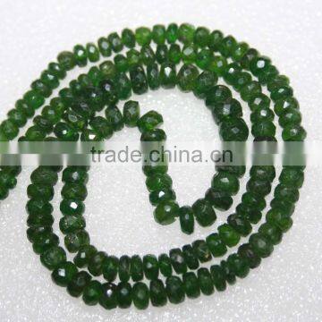 Chrome Tourmaline Faceted Rondell