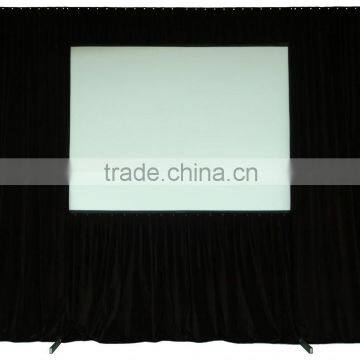 Fast fold projection screen with foldable aluminum frames and legs