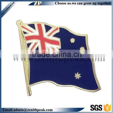 Fashion Personalized Crossed Flags Metal Lapel Pin