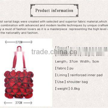 2016 Fashionable Large Size PU Leather Lady Shoulder Bag photo-5