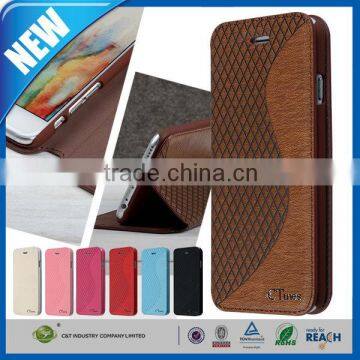 C&T Latest S Styles Deluxe PU Leather Flip Wallet Case Cover for Moto G2