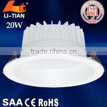 Aluminum die casting body indoor heatsink dimmable led downlight
