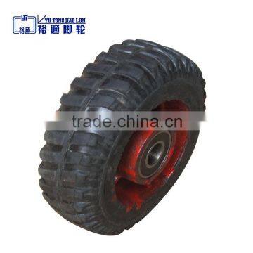 Factory direct sale 6 inches rubber casters, Hard rubber caster wheel