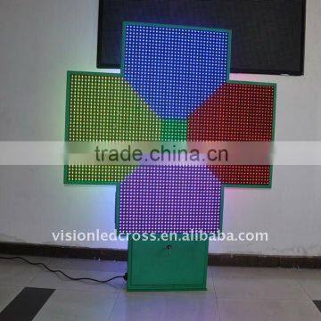 3D big led pharmacy cross sign 130*130cm