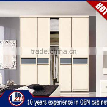 OEM Teak Bedroom Wardrobe Sliding Door Fittings Laminate Designs China