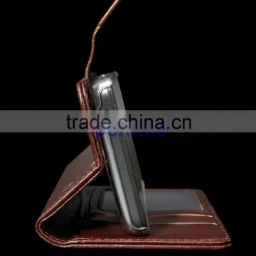 High quality wallet design leather mobile phone case for Sharp SH-03G