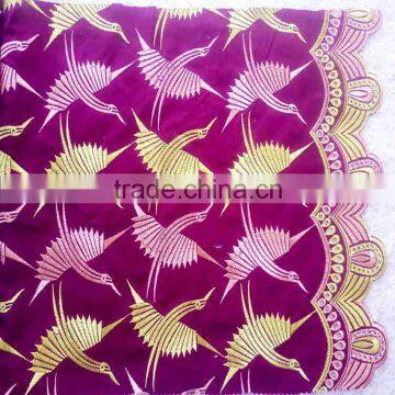 New grace flying design emboridery fabric 2016 bright-coloured with low price