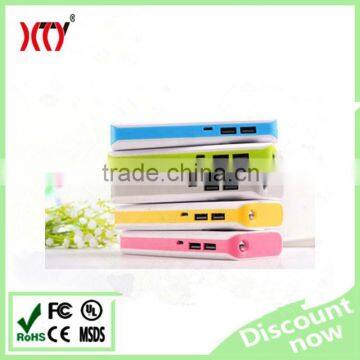 5V2.1A dual USB output 11000mAh power bank good shape design