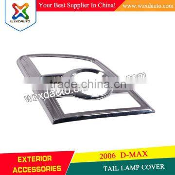 SET CHROME REAR TAIL LIGHT LAMP COVER TAIL LAMP COVER FOR CHEVROLET D-MAX D MAX DMAX 2006