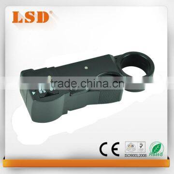 LS-312B wire cable stripper for RG58/RG59/RG62/3C/4C cable black round wire stripper