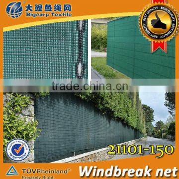 Hdpe Raschel Knitted Windbreak Netting , Dark Green For Plants