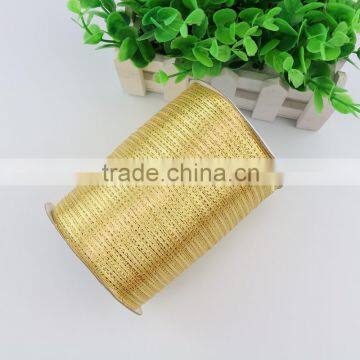 Top Quality Promotional 3mm Satin Ribbon With Golden Edges photo-3
