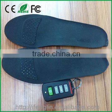 CE&RoHS approved Li-polymer battery operated heated insoles usb foot warmer fl6012