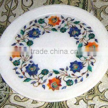 Fashion Round Marble Plate
