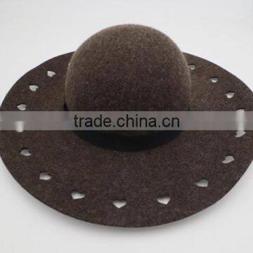 floppy hat with star shape hollow