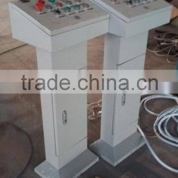 Three rotational molding machine manufacturing seesaw