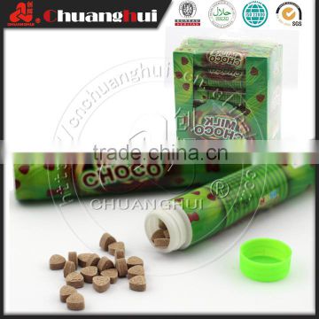 Triangular Milk Choco Candy Chocolate Candy In Tube