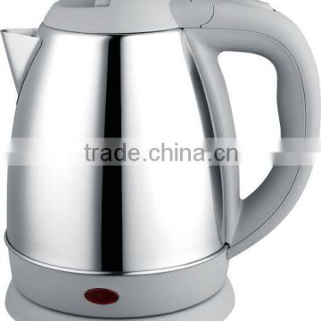 Small household appliance1.2L mirro polished cordless stainless steel electric water kettle made in Zhongshan Baidu