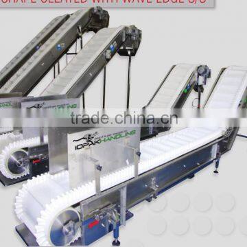 food grade modular belt lift conveyor for snack food