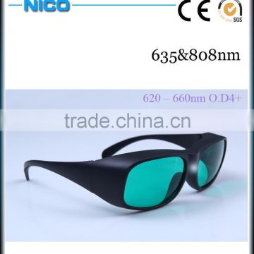 Factory laser safety glasses 635nm 808nm model:RTD