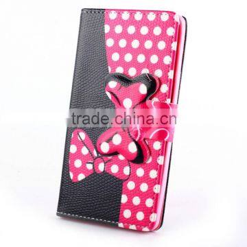 Wallet Leather Case With Card Pockets for LG G4 Stylus, For LG G4 Stylus Leather Case, Customized is Acceptable