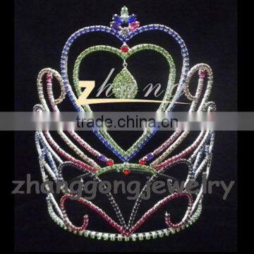 Beauty large crystal queen pageant crown