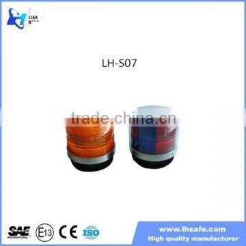Police beacon light magnetic/ screw rotating warning beacon for car trucks Police Vehicles/Red and Blue Strobe Beacon(LH-S07)