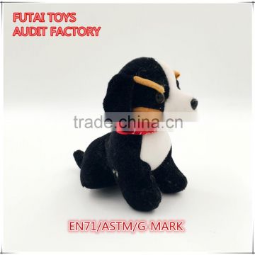 18CM plush toys black dog