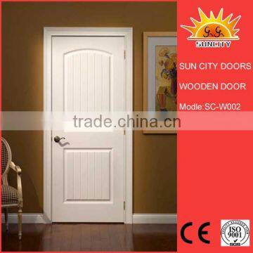 Luxury modern interior bedroom solid wooden doors with handle SC-W002