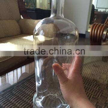 1000ml round vodka glass bottle spirit glass bottle wholesale