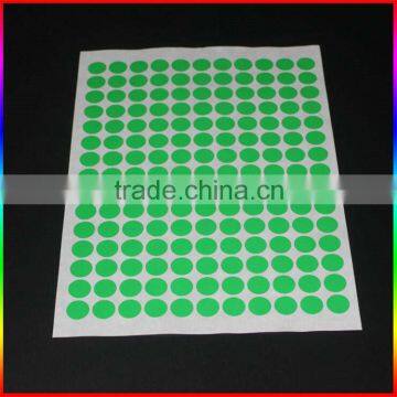 Custom Self Adhesive Round Fluorescent Sticker Paper With Colorful photo-2