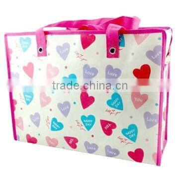 PP laminated non-woven bag with handle, Measures 40 x 30 x 14cm