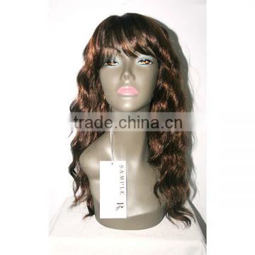 FACTORY DIRECTLY 20 inch curly brown synthetic wig wholesale