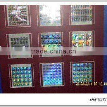 colorful hologram label