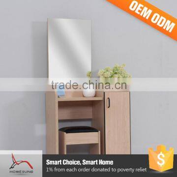 Makeup Vanity Mirror Wooden Dressing Room Cabinet Furniture